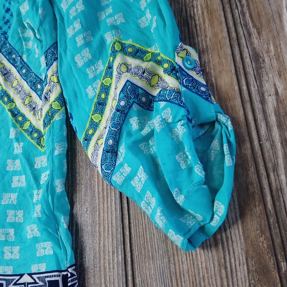 Tribal Boho Aztec Bohemian Print Pattern Flowy V … - image 2